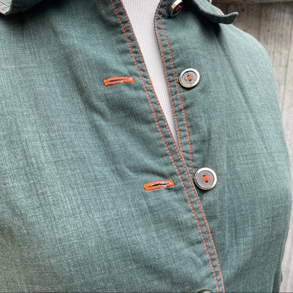 70’s Vintage Jennifer Eden Pleated Workwear Dress - Picture 6 of 7